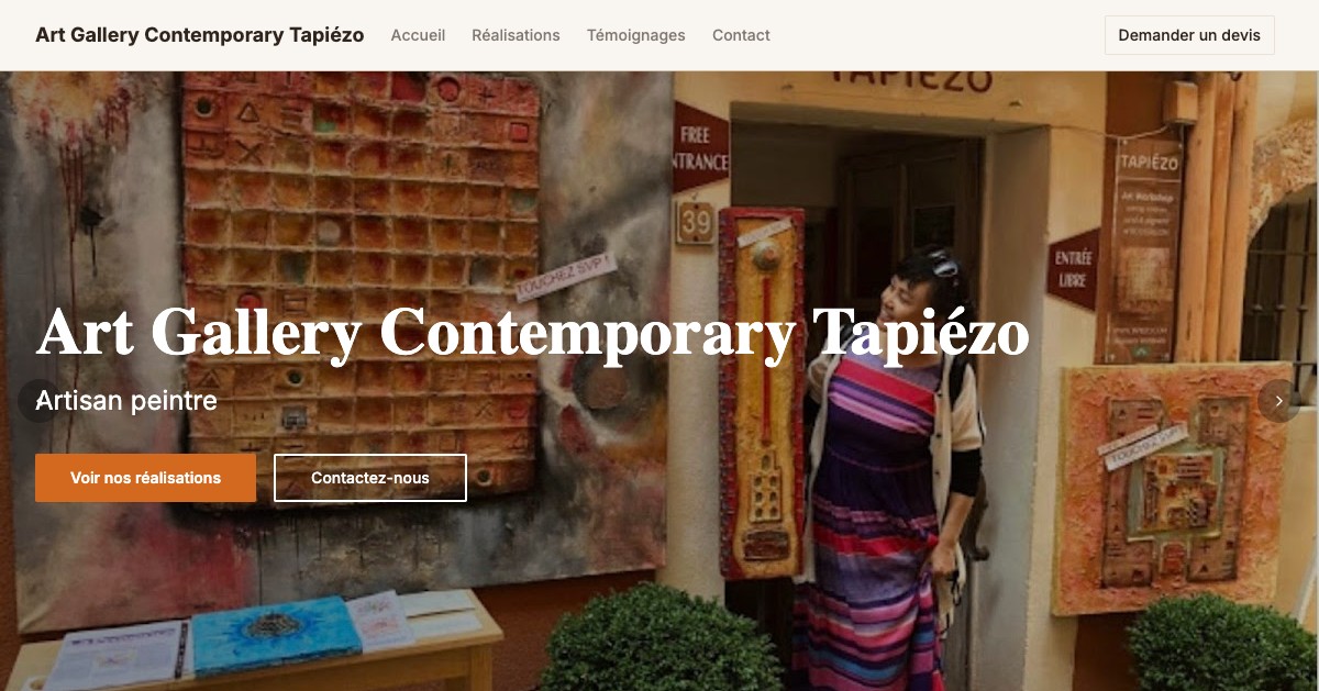 Aperçu du site art-contemporain-tapiezo