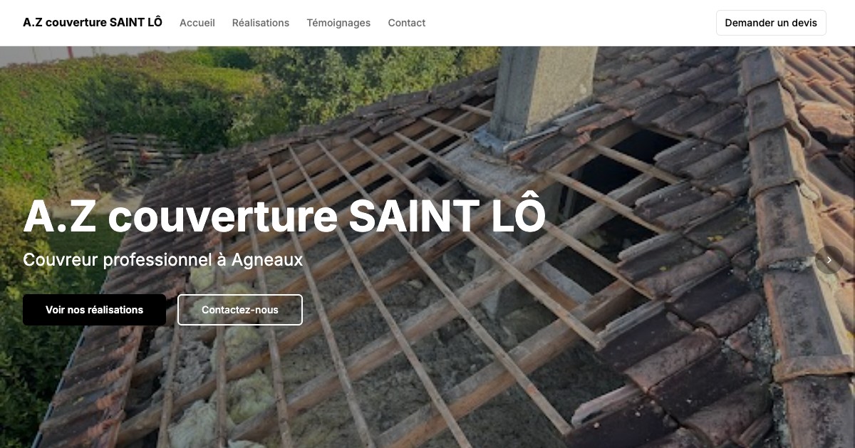 Aperçu du site azcouverture17