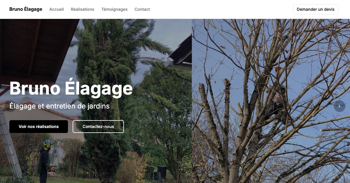 Aperçu du site brunolagage