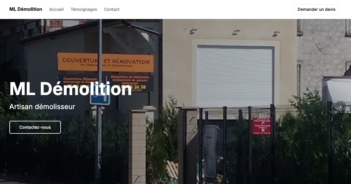 Aperçu du site couverture