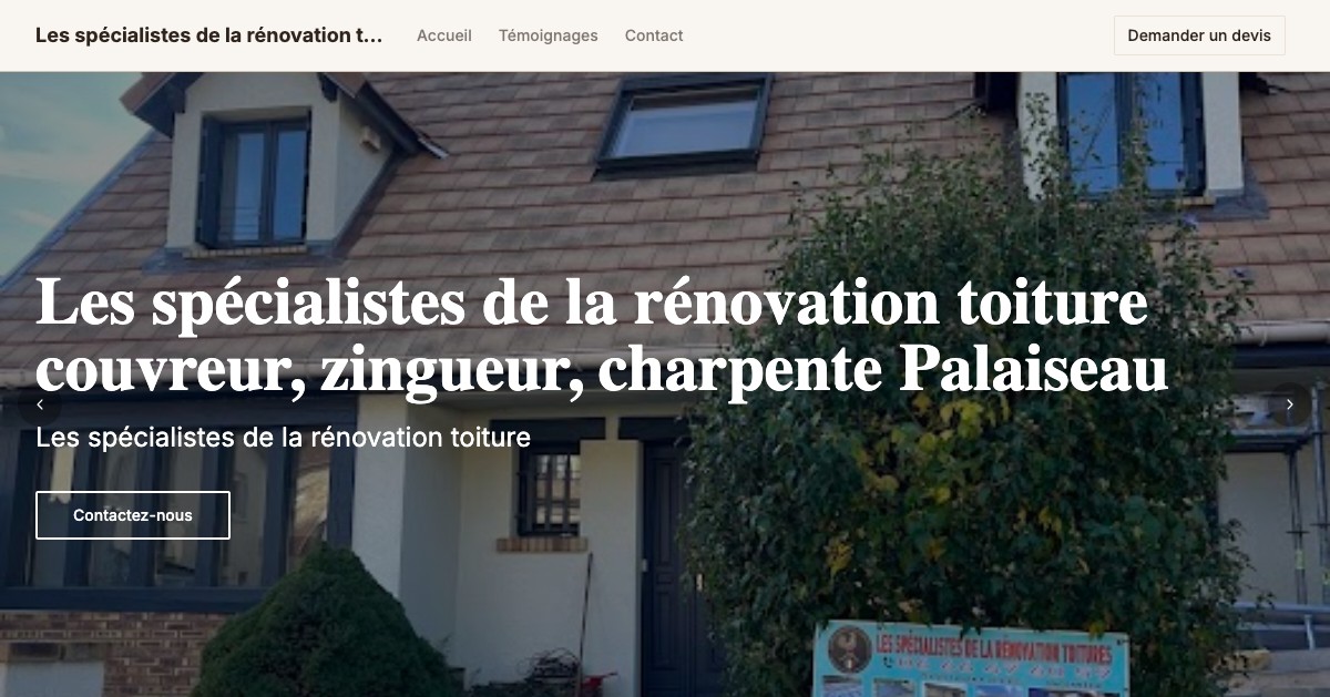 Aperçu du site couvreur-essonne