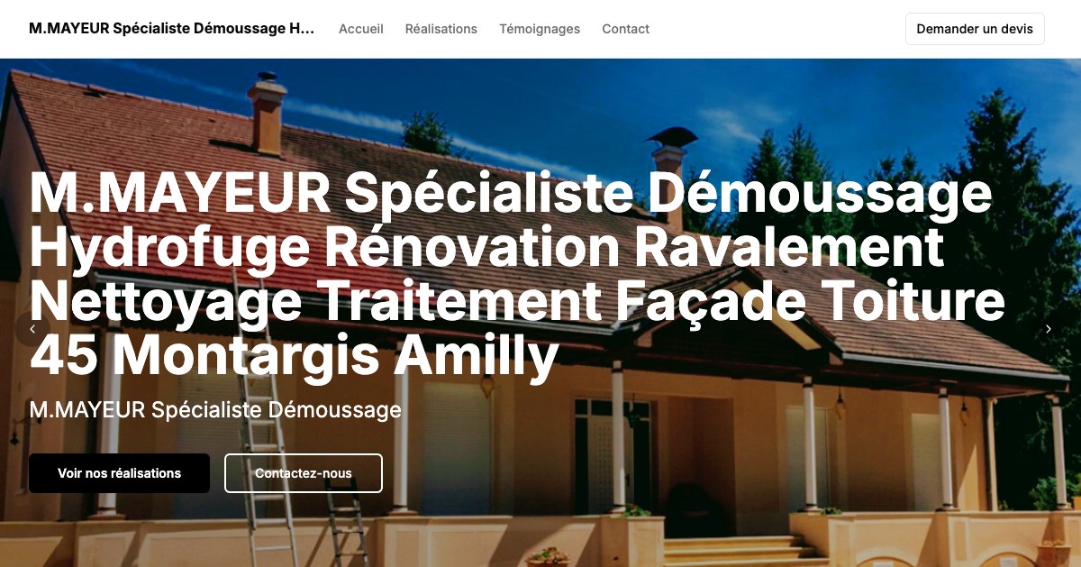 Aperçu du site couvreur-montargis-demoussage