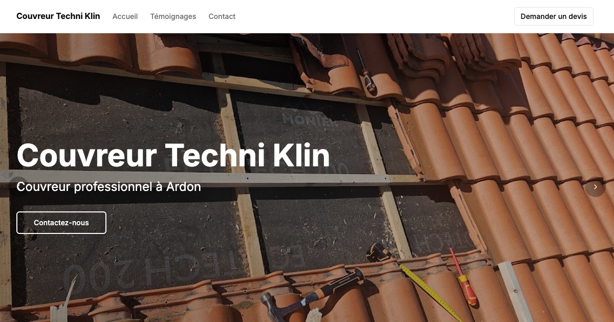 Aperçu du site couvreurloiret