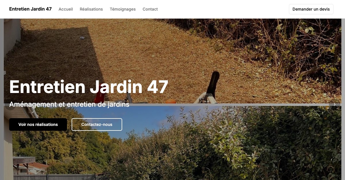 Aperçu du site elagueurpaysagiste-agen