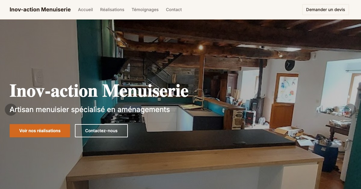 Aperçu du site inov-menuiserie