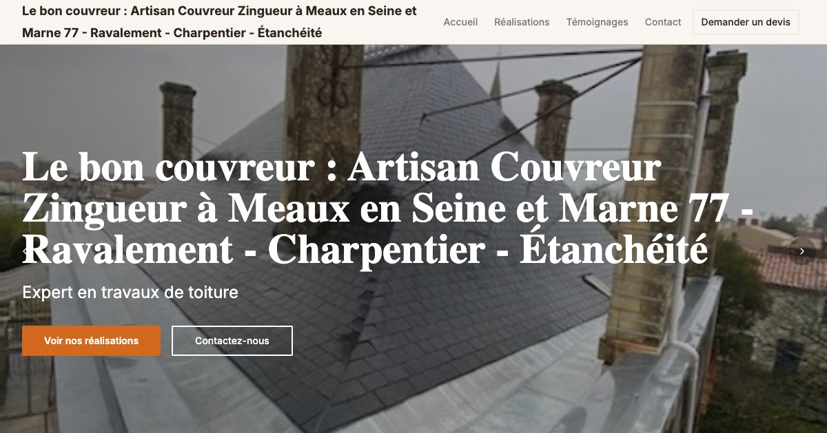 Aperçu du site leboncouvreur77