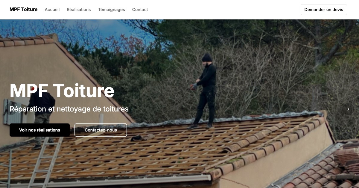 Aperçu du site mpftoiture-agde