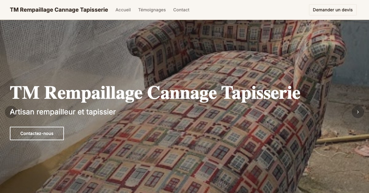 Aperçu du site rempaillage-montargis