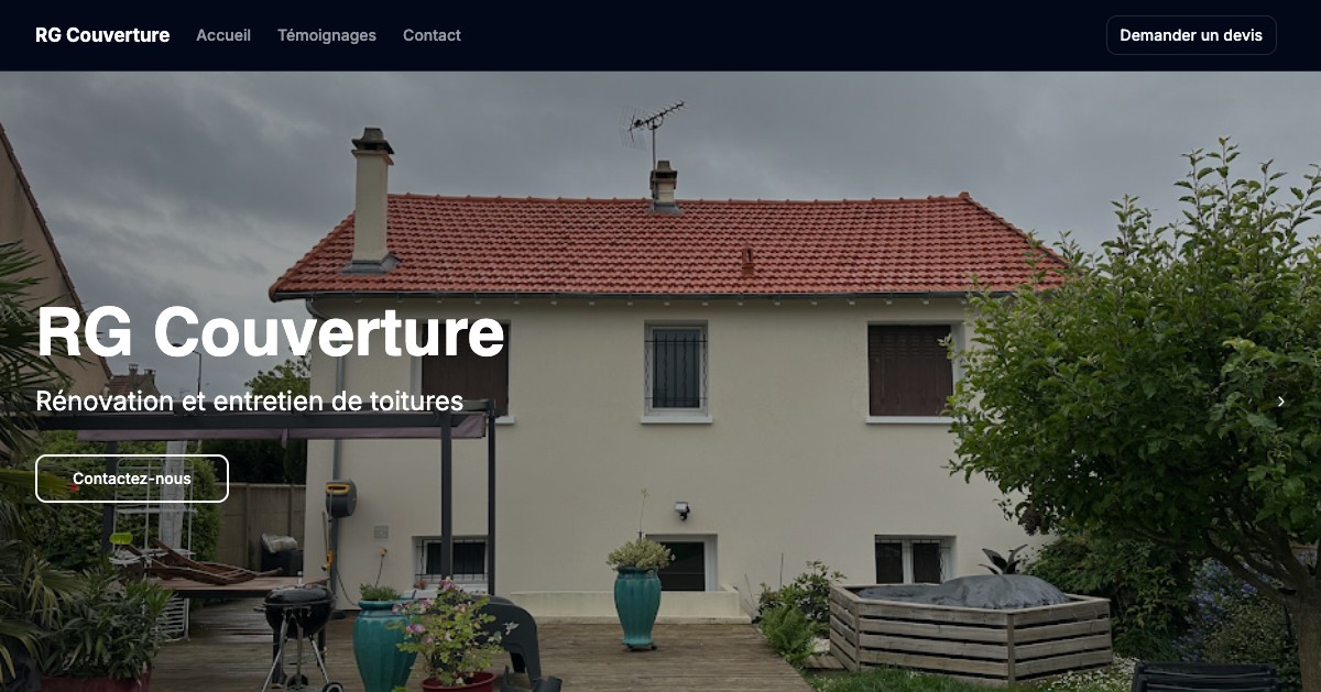 Aperçu du site rgcouverture