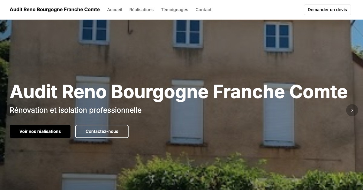 Aperçu du site toiture-isolation-ventilation